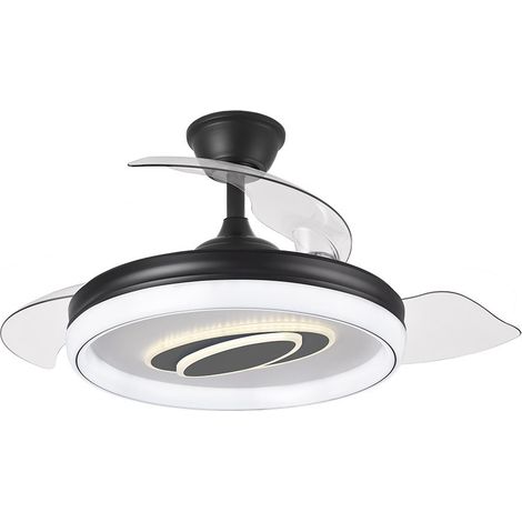 Ventilador Dc Maracana 57w Negro 3asp.107d 5980lm 3000-4500-6500k Reg.intensidad+remoto+memoria+temporizador (1/4)