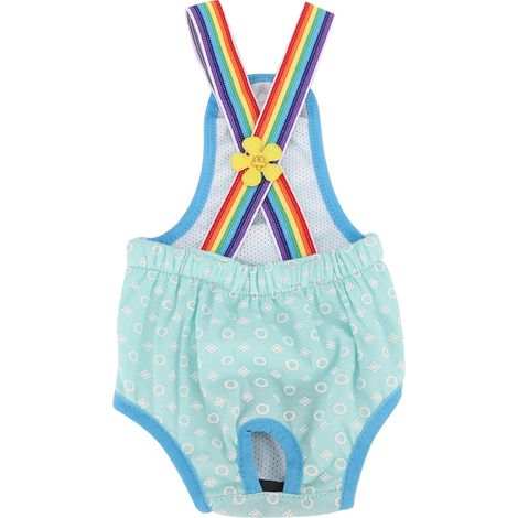 Culotte Hygiénique Pour Chienne - Sous-Vêtement Menstruel Respirant Avec Bretelles Élastiques - Protection Contre Les Fuites Et Le Harcèlement - Taille L (1/5)