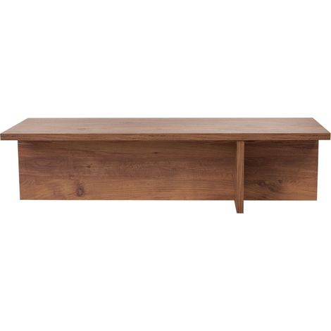 CALICOSY - Table basse avec plateau rectangulaire et pied asymétrique L120 cm - HARBOR