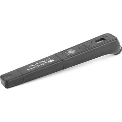 Stylo testeur de pression des pneus 2 en 1 pour liquide de frein : outil portable précis de contrôle de la qualité de l'huile avec 5 indicateurs LED. (1/5)