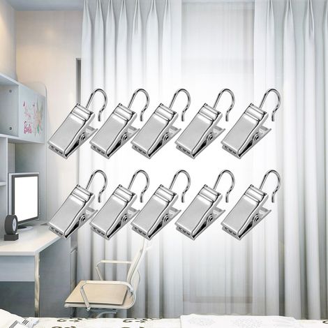 Shower Curtain Hooks 9x18 mm Iron Sturdy and Safe Shower