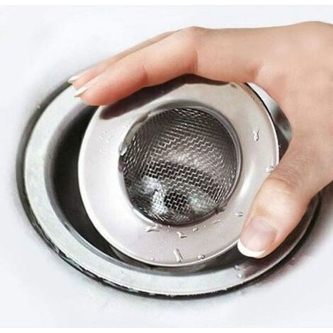 Passoire Évier - Acier Inoxydable - 7,6 Cm - Pour Cuisine Et Salle De Bain - Lot De 2 (1/4)