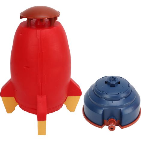 Lanceur d'arroseurs volants d'extérieur, jouet aquatique rotatif à 360° pour jardin, rouge (1/5)