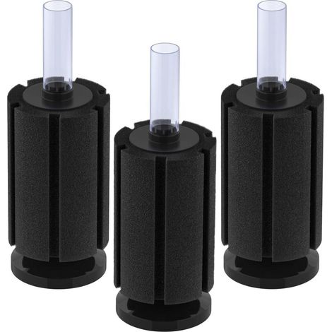 Filtre Éponge Biologique pour Aquarium Silencieux - Filtre à Mousse pour Alevins Betta, Crevettes et Petits Poissons - Lot de 3 (1/4)