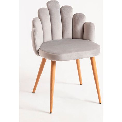 Packs Sillas Comedor - Pack 4 Sillas Hand Terciopelo - Gris (1/5)