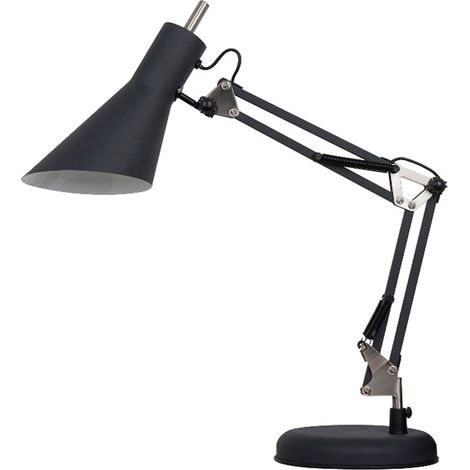 LAMPARA DE MESA E27 NEGRO NIQUEL (1/4)