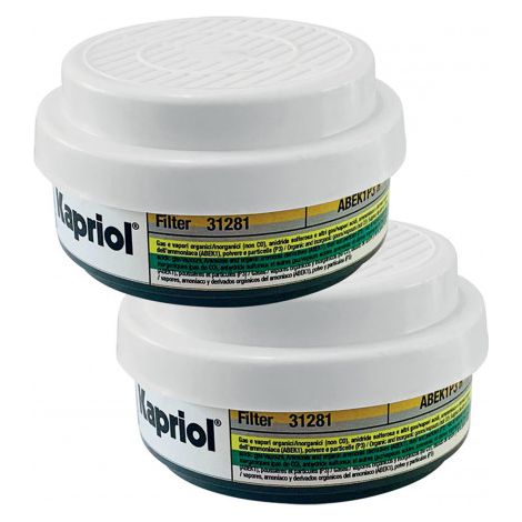 2 filtri abek1p3 r per maschera twin fly