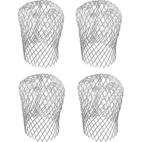 Lot de 4 grilles de gouttière - Protection de gouttière - Grille de filtre en aluminium - Protection de tuyau de descente - Réglable - Protection des gouttières (1/5)