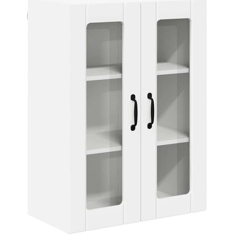 Meuble Haut De Cuisine - Armoire de cuisine Blanc 60 x 31 x 80 cm Bois d'ingénierie fr31779 (1/5)