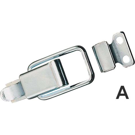 Itar – Fermeture à levier acier zingué 50 mm – Avec gâche – Pour bois dur et teck – Usage professionnel (1/3)