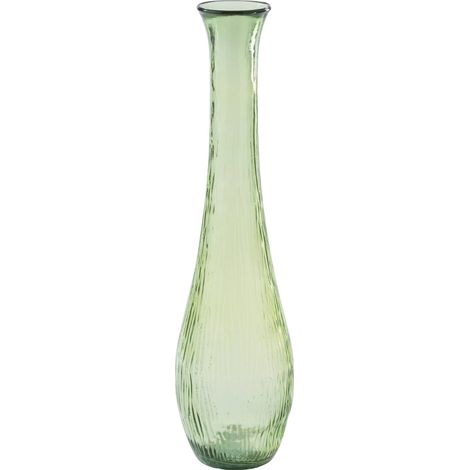 Vase en verre vert clair élancé - vert clair (1/2)