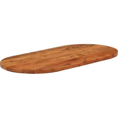 Dessus de table  Dessus de bureau  Plateau de table 120x60x3,8 cm ovale bois massif d'acacia