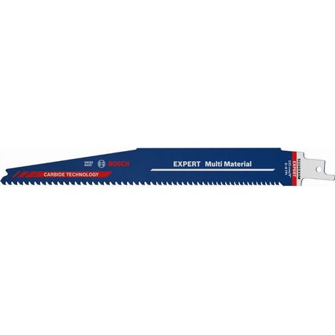Expert 225 mm BOSCH Hartmetall-Säbelsägeblatt für Holz und Metall S1156XHM - 3 Stück - 2608900392