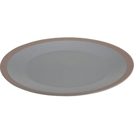 Plato llano de arcilla, gris, 26,5 cm (1/3)