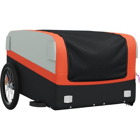 Rimorchio per trasporto biciclette capacità 45 kg ferro arancione 020044168
