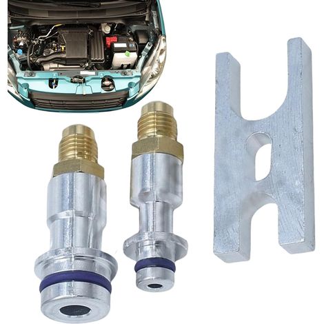 Bouchon de Test de Fuite pour Climatisation Outil D'Entretien Pour Climatisation Automobile,Bouchon de Test pour Tuyauterie Résistance Élevée pour Garage Atelier Entretien Véhicules (1/5)