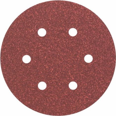 Bosch Professional 2608605717 Bosch 2608605717-Set di 5 Fogli Abrasivi, Grana 60, 150 mm (Confezione da 5), Grigio (1/4)