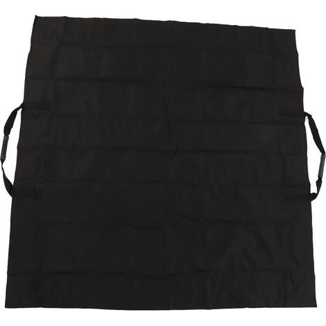 2-in-1 Gartenlaubsack, Gartenmatte für Laub, Aufbewahrungssack für Laubabfälle im Freien, Schwarz (1/5)