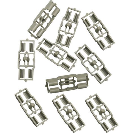 Confezione da 10 clip di fissaggio in plastica per guarnizione inferiore della portiera, guarnizione di montaggio del cofano, anteriore e posteriore per R46 51717006757
