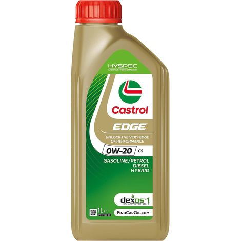 Castrol Edge C5 0W-20 ACEA C5 LL 1L Sintetico Olio Motore Lubrificante Auto