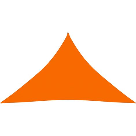 Voile toile d'ombrage parasol tissu oxford triangulaire 4 x 4 x 5,8 m orange