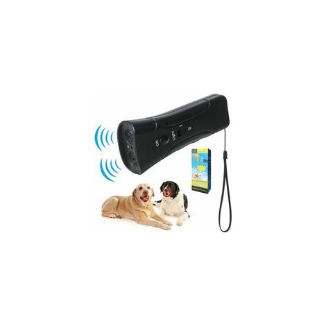 Répulsif ultrasonique pour chien 3 en 1 Lampe de poche LED Laser de dressage Matériau ABS Outil de dressage efficace (1/5)