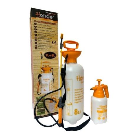 POMPA IRRORATRICE A PRESSIONE 8LT + OMAGGIO SPRUZZINO MANUALE 1LT G840610