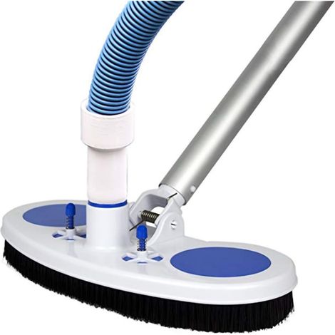 Tête de Nettoyage de Piscine Ponderée 13 Pouces avec Poils en Nylon et Connexion Pivotante pour un Nettoyage Efficace