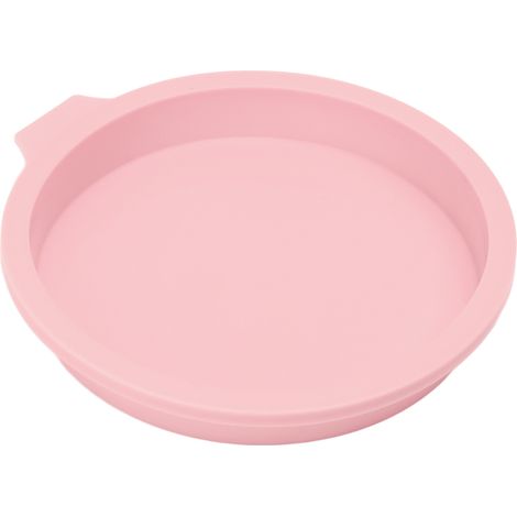 Backform für die Küche, wiederverwendbare Silikon-Backform für Bäckereien und Konditoreien, rosa, rund (1/5)