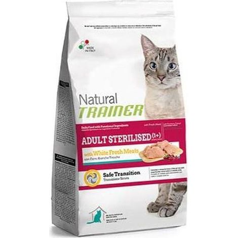 Natural Trainer Adult Sterilised Pavo - Alimento Seco de Pavo para Gatos Esterilizados