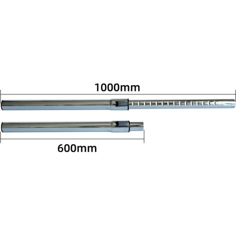 Compatible with vacuum cleaners from Midea, Haier and Philips. Straight, 32 mm thick, telescopic metal extension pole, 1 meter long. (1/4)