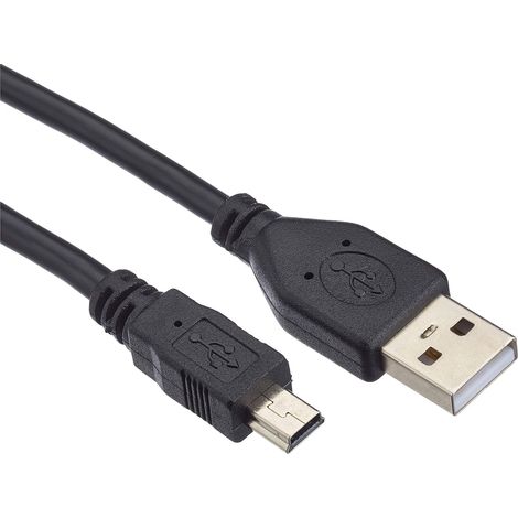 Cavo USB 2.0 con connettore USB-A e mini USB-B per una connessione stabile (80 cm). (1/3)