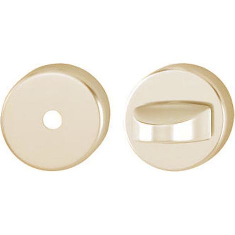 Paire de rosaces HOPPE 762910 rondes inox brossé finition champagne