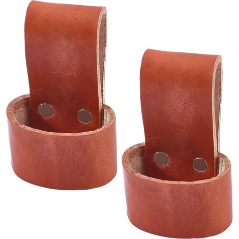 2 étui à Outils en Cuir de Vachette Marron Viking Iron avec Fermeture à Pression pour Marteau Porte Étui pour Petit Marteau de Pompier Porte Outils Multiples pour Ceintures. (1/5)