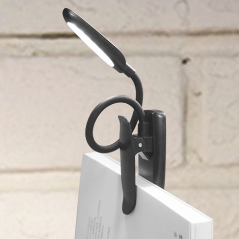 Lampe De Lecture 16 LED Liseuse Clip Rechargeable USB 3 Température De Couleur - 360°cou Flexible Lampe Pince Pour Lit (1/5)