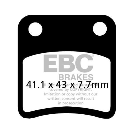 EBC SFA257 Roller-Bremsbeläge (Satz für 1 Bremsscheibe)