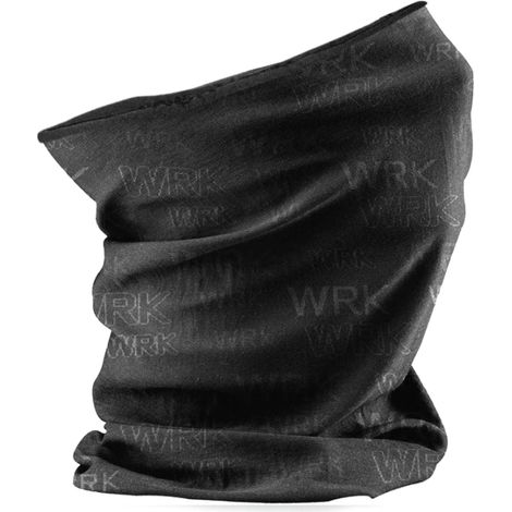 1 pezzo scaldacollo traspirante "wrk105" in fibra dryarn colore nero, tg unica