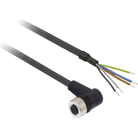 Xzcp1264l5 Schneider Osisense Xz - Connecteur Pré-câblé - Coudé Femelle - M12 - 5 Broches