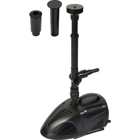 Verdemax serie 2000 pompa laghetto 2000 lt/h con giochi e regolatore di portata