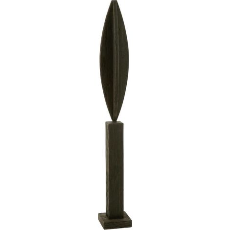 Déco sur Pied en Bois "Luke" 115cm Noir (1/4)