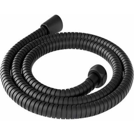 Tuyau de douche 200 cm universel en acier inoxydable anti-torsion anti-corrosion tuyau douche 2 m flexible douche flexible de douche flexible pour douche cable douche universel noir