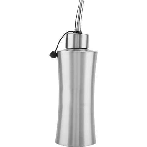 Bouteille Huile Inox 250ml Anti-Fuites pour Cuisine - Récipient Sauce Vinaigre Pratique (1/4)
