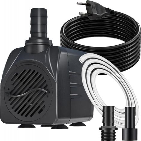 Pompe À Eau Submersible - 10 W - Débit 600 L/H - Câble 3 M - Protection Contre La Surchauffe - Pour Bassin Aquarium Hydroponie - 1 Pièce