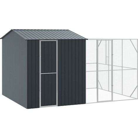 Cage pour oiseaux Anthracite 425 x 304 x 247 cm Acier galvanisé (1/5)