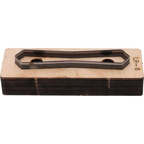 Matrice de découpe pour cuir et métal, poinçonnage et découpe, en acier allié, accessoires d'art et d'artisanat LR 6 (1/5)