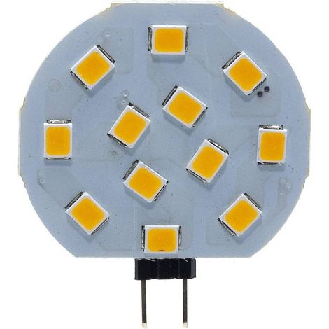 TRADE SHOP - Lampadina Luce Led Slim G4 1.8 Watt Lampada Piatta 12v Luce 6500k 3000k 4000k - -Bianco Caldo      -