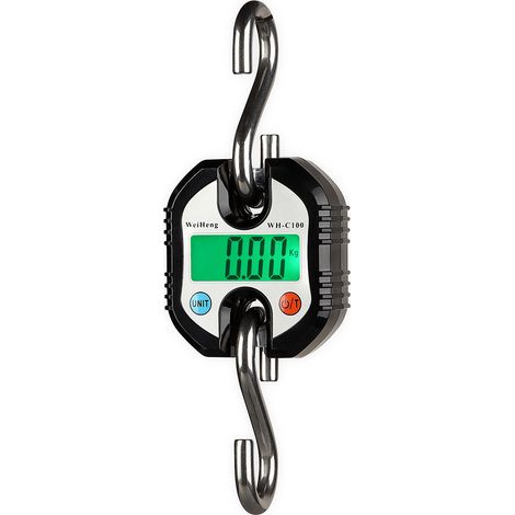 Stück (schwarz) Tragbare professionelle digitale Kranwaage 150 kg, Mini (1/5)