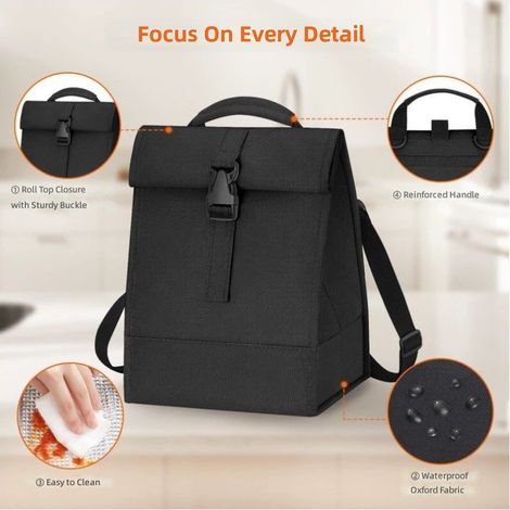 sac isotherme portable en tissu Oxford épais avec doublure aluminium, portable pour les pique niques (1/5)