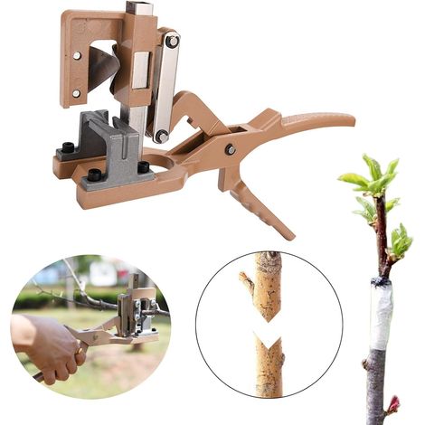 Greffoir professionnel – Alliage d’aluminium – Pour branches 8-20 mm – Prise en main confortable – Coupes nettes et précises – Gain de temps – Pour pommier, poirier, cerisier, agrumes (1/4)