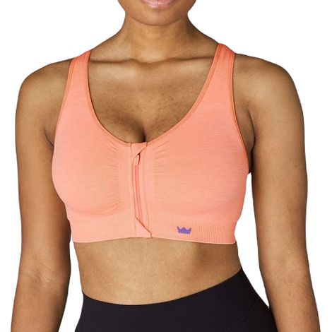 SHEFIT SPORT-BH-TOP ORANGE FRONTVERSCHLUSS 6XL